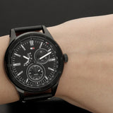 Tommy Hilfiger Austin Black Dial Black Leather Strap Watch for Men - 1791638 Authentic Buy Shop Now