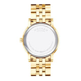 Movado Museum Classic Quartz Black Dial Gold Steel Strap Watch for Men - 0607203 Authentic Buy Shop Now