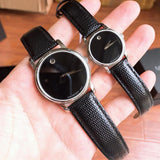 Movado Museum Black Dial Black Leather Strap Watch For Men - 2100002 Authentic Buy Shop Now