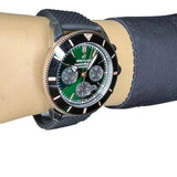 Breitling Superocean Heritage B01 Chronograph 44 Limited Edition Green Dial Black Mesh Bracelet Watch for Women - UB01622A1L1S1 Authentic Buy Shop Now