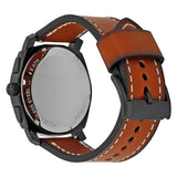 Fossil Machine Chronograph Black Dial Brown Leather Strap Watch for Men - FS5234 Authentic Buy Shop Now