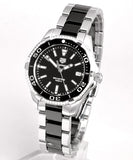 Tag Heuer Aquaracer Quartz Diamonds Black Dial Two Tone Steel Strap Watch for Women - WAY131G.BA0913 Authentic Buy Shop Now