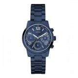 Guess F14 Chronograph Analog Blue Dial Blue Steel Strap Watch For Women - W0448L5 Authentic Buy Shop Now