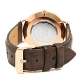 Daniel Wellington Classic York Black Dial Brown Leather Strap Watch For Women - DW00100140 Authentic Buy Shop Now
