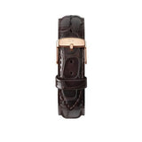 Daniel Wellington Classic York Black Dial Brown Leather Strap Watch For Men - DW00100128 Authentic Buy Shop Now
