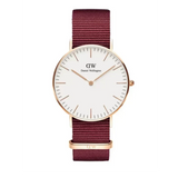 Daniel Wellington Classic Roselyn White Dial Red NATO Strap Watch For Women - DW00100271 Authentic Buy Shop Now