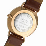 Daniel Wellington Classic St. Mawes White Dial Brown Leather Strap Watch for Men - DW00100035 Authentic Buy Shop Now