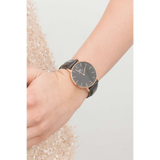 Daniel Wellington Classic Reading Black Dial Black Leather Strap Watch For Women - DW00100141 Authentic Buy Shop Now