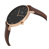 Daniel Wellington Petite St Mawes Black Dial Brown Leather Strap Watch For Women - DW00100169 Authentic Buy Shop Now