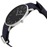 Daniel Wellington Classic Cornwall Black Dial Black Nylon Strap Watch For Women - DW00100149 Authentic Buy Shop Now