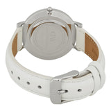 Daniel Wellington Petite Bondi White Dial White Leather Strap Watch For Women - DW00100190 Authentic Buy Shop Now