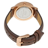 Daniel Wellington Classic Petite Bristol Black Dial Brown Leather Strap Watch For Women - DW00100165 Authentic Buy Shop Now