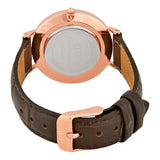 Daniel Wellington Classic Petite York Black Dial Brown Leather Strap Watch For Women - DW00100170 Authentic Buy Shop Now