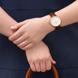 Daniel Wellington Classic St. Mawes White Dial Brown Leather Strap Watch for Men - DW00100035 Authentic Buy Shop Now