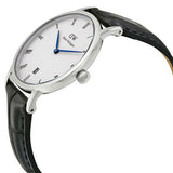 Daniel Wellington Dapper Reading Quartz White Dial Black Leather Strap Watch For Women - DW00100117 Authentic Buy Shop Now