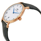 Daniel Wellington Dapper Reading White Dial Black Leather Strap Watch For Women - DW00100118 Authentic Buy Shop Now