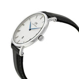Daniel Wellington Dapper Sheffield White Dial Black Leather Strap Watch For Men - DW00100088 Authentic Buy Shop Now