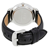 Daniel Wellington Dapper Sheffield White Dial Black Leather Strap Watch For Women - DW00100096 Authentic Buy Shop Now