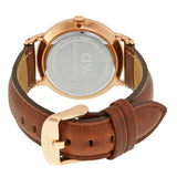 Daniel Wellington Dapper St Mawes White Dial Brown Leather Strap Watch For Women - DW00100091 Authentic Buy Shop Now