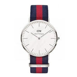 Daniel Wellington Classic Oxford White Dial Two Tone Nylon Strap Watch For Men - DW00100015 Authentic Buy Shop Now