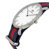 Daniel Wellington Classic Oxford White Dial Two Tone NATO Strap Watch For Women - DW00100046 Authentic Buy Shop Now
