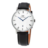 Daniel Wellington Dapper Sheffield White Dial Black Leather Strap Watch For Men - DW00100088 Authentic Buy Shop Now