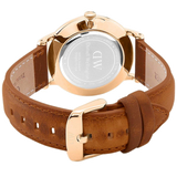 Daniel Wellington Dapper Durham White Dial Brown Leather Strap Watch For Men - DW00100115 Authentic Buy Shop Now