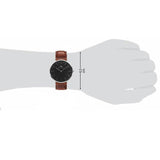 Daniel Wellington Classic St Mawes Black Dial Brown Leather Strap Watch For Men - DW00100130 Authentic Buy Shop Now