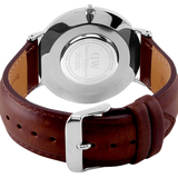 Daniel Wellington Classic St Mawes Black Dial Brown Leather Strap Watch For Men - DW00100130 Authentic Buy Shop Now