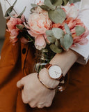 Daniel Wellington Classic Petite Bristol White Dial Brown Leather Strap Watch For Women - DW00100171 Authentic Buy Shop Now