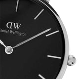 Daniel Wellington Classic Petite York Black Dial Brown Leather Strap Watch For Women - DW00100182 Authentic Buy Shop Now