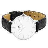 Daniel Wellington Classic Petite Reading White Dial Black Leather Strap Watch For Women - DW00100185 Authentic Buy Shop Now
