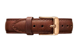 Daniel Wellington Classic Petite St Mawes Black Dial Brown Leather Strap Watch For Women - DW00100225 Authentic Buy Shop Now