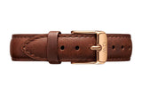 Daniel Wellington Classic Petite St Mawes White Dial Brown Leather Strap Watch For Women - DW00100231 Authentic Buy Shop Now