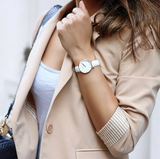 Daniel Wellington Petite White Dial White Leather Strap Watch For Women - DW00100249 Authentic Buy Shop Now