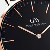 Daniel Wellington Classic Roselyn Black Dial Maroon Nylon Strap Watch For Women - DW00100269 Authentic Buy Shop Now