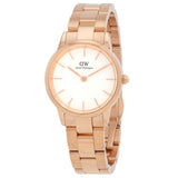 Daniel Wellington Iconic Link White Dial Rose Gold Steel Strap Watch for Women - DW00100213 Authentic Buy Shop Now