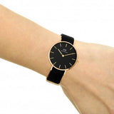 Daniel Wellington Classic Petite Cornwall Black Dial Black NATO Strap Watch For Women - DW00100215 Authentic Buy Shop Now