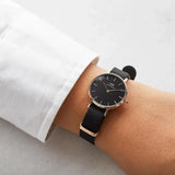 Daniel Wellington Petite Cornwall Black Dial Black Nylon Strap Watch for Women - DW00100247 Authentic Buy Shop Now