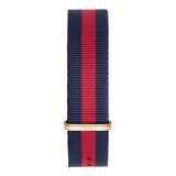 Daniel Wellington Classic Oxford White Dial Two Tone NATO Strap Watch For Men - DW00100001 Authentic Buy Shop Now