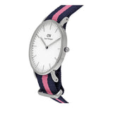 Daniel Wellington Classic Winchester White Dial Two Tone Nylon Strap Watch For Women - DW00100049 Authentic Buy Shop Now