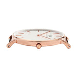 Daniel Wellington Classic South Hampton White Dial Two Tone Nylon Strap Watch For Women - DW00100034 Authentic Buy Shop Now