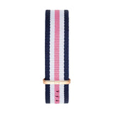 Daniel Wellington Classic South Hampton White Dial Two Tone Nylon Strap Watch For Women - DW00100034 Authentic Buy Shop Now