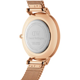 Daniel Wellington Petite Melrose Brown Dial Rose Gold Mesh Strap Watch For Women - DW00100477 Authentic Buy Shop Now