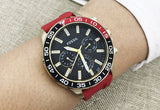 Fossil Bannon Multifunction Black Dial Red Silicone Strap Watch for Men - BQ2499 Authentic Buy Shop Now