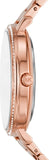 Michael Kors Pyper Three-Hand White Dial Rose Gold Steel Strap Watch For Women - MK4594 Authentic Buy Shop Now