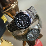 Fossil FB-01 Chronograph Black Dial Silver Steel Strap Watch for Men - FS5837 Authentic Buy Shop Now