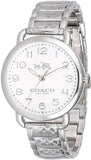 Coach Delancey White Dial Silver Steel Strap Watch for Women - 14502495 Authentic Buy Shop Now