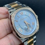 Michael Kors Bryn Quartz Blue Dial Two Tone Steel Strap Watch For Women - MK6136 Authentic Buy Shop Now