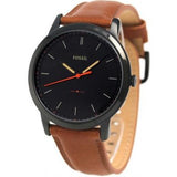 Fossil The Minimalist Black Dial Brown Leather Strap Watch for Men - FS5305 Authentic Buy Shop Now